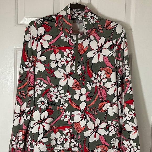 T by Talbots Quarter Zip Top - Picture 2 of 11